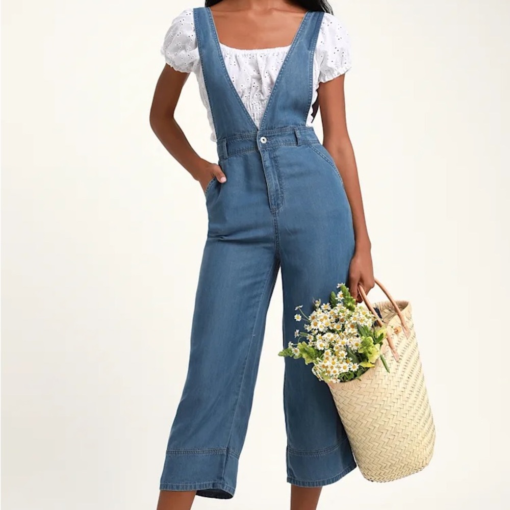 Chambray Overalls